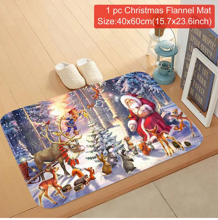 Merry Christmas Outdoor Carpet