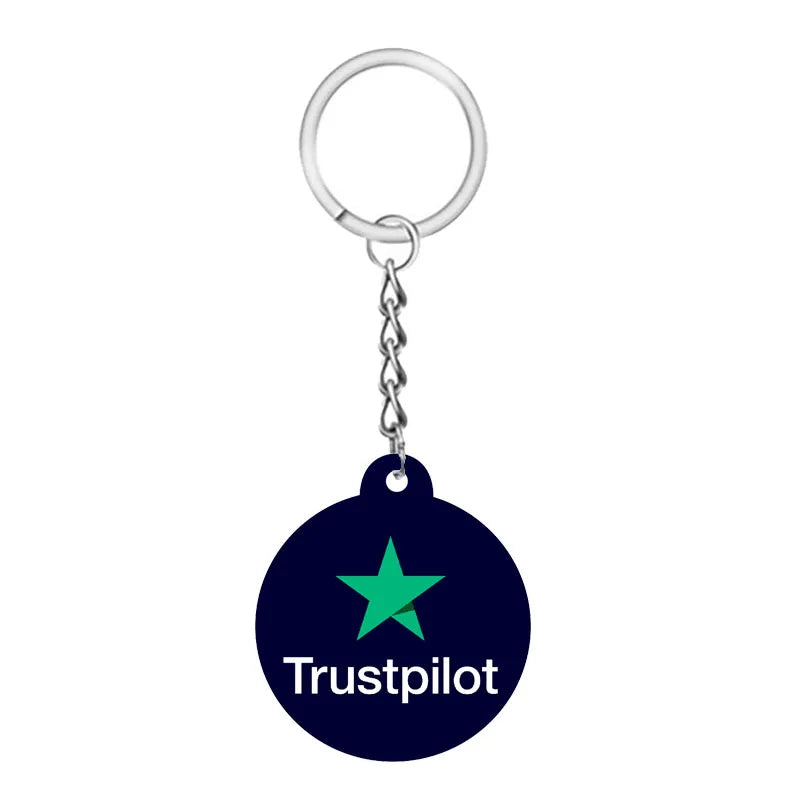 Trendy Social Media Style Keychain