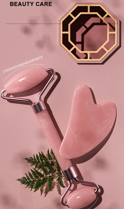 Gemstone Facial Roller & Gua Sha Set