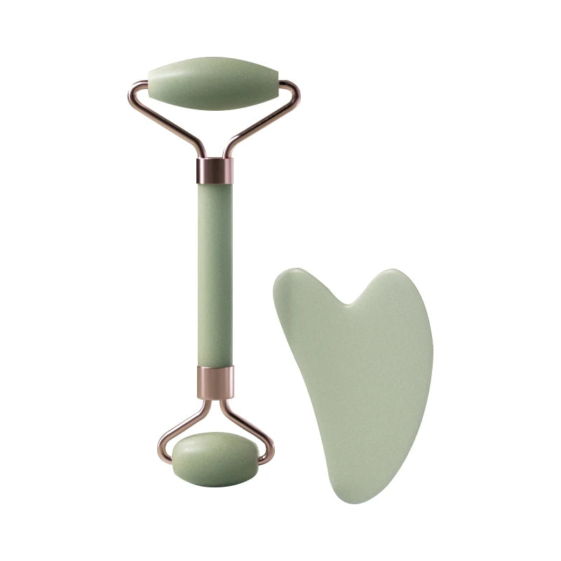Gemstone Facial Roller & Gua Sha Set