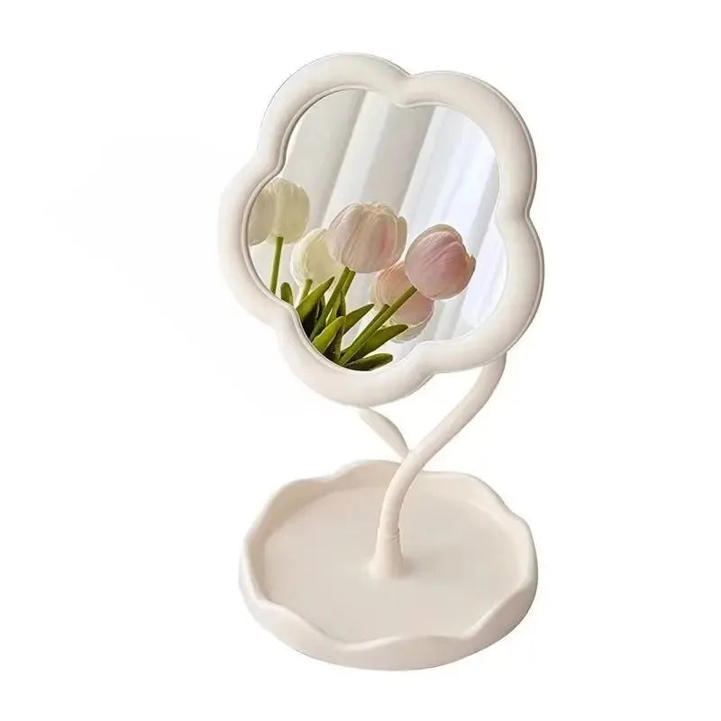 Cute Flower-Shaped Makeup Mirror