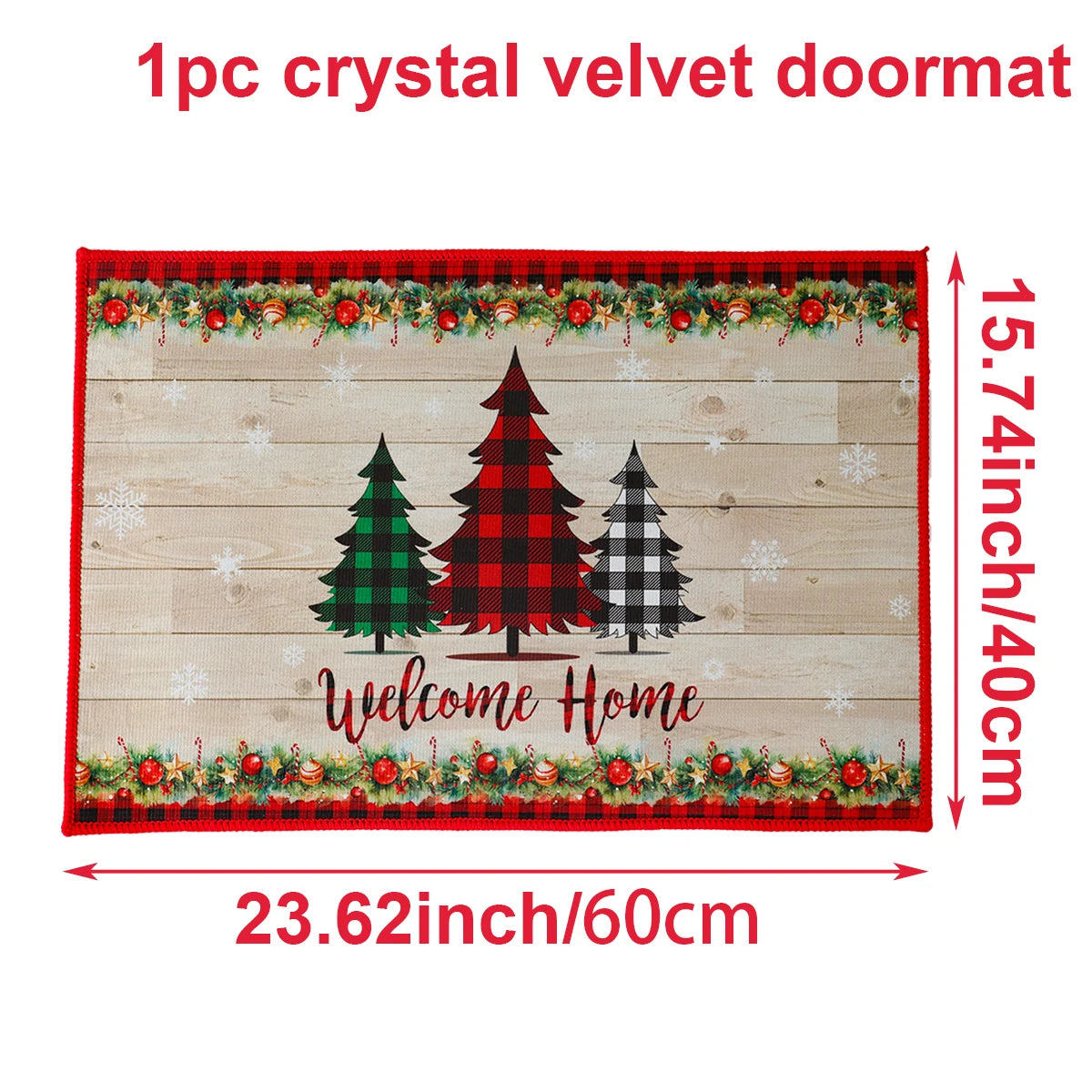 Merry Christmas Outdoor Carpet