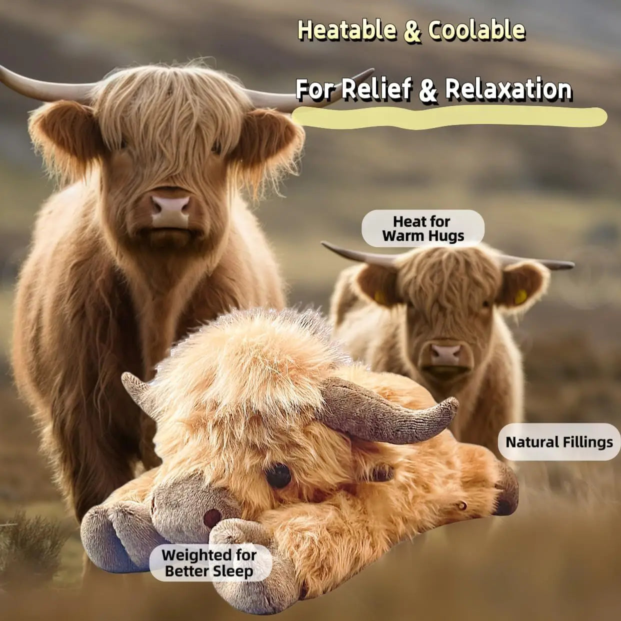Weighted Cow Plush
