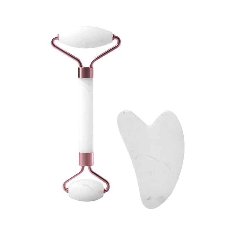 Gemstone Facial Roller & Gua Sha Set