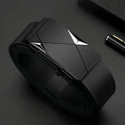 Luxury Automatic Buckle Leather Belt