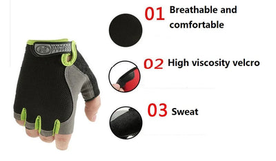 Gym Gloves Fitness Training Fingerless
