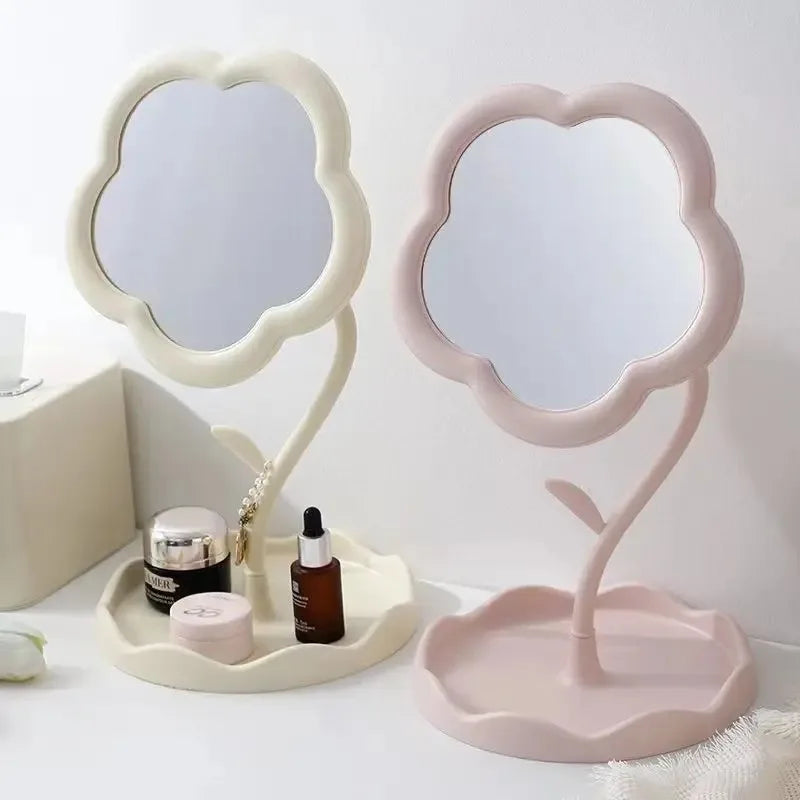 Cute Flower-Shaped Makeup Mirror