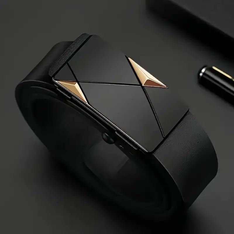 Luxury Automatic Buckle Leather Belt