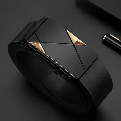 Luxury Automatic Buckle Leather Belt