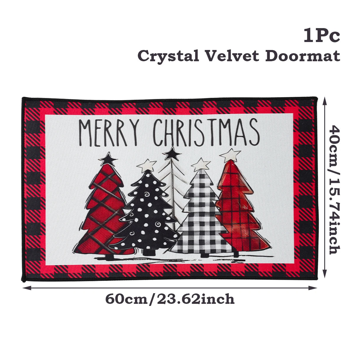 Merry Christmas Outdoor Carpet
