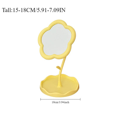 Cute Flower-Shaped Makeup Mirror