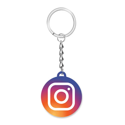 Trendy Social Media Style Keychain