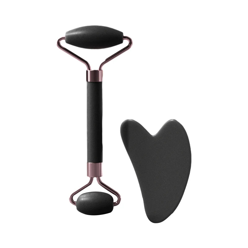 Gemstone Facial Roller & Gua Sha Set