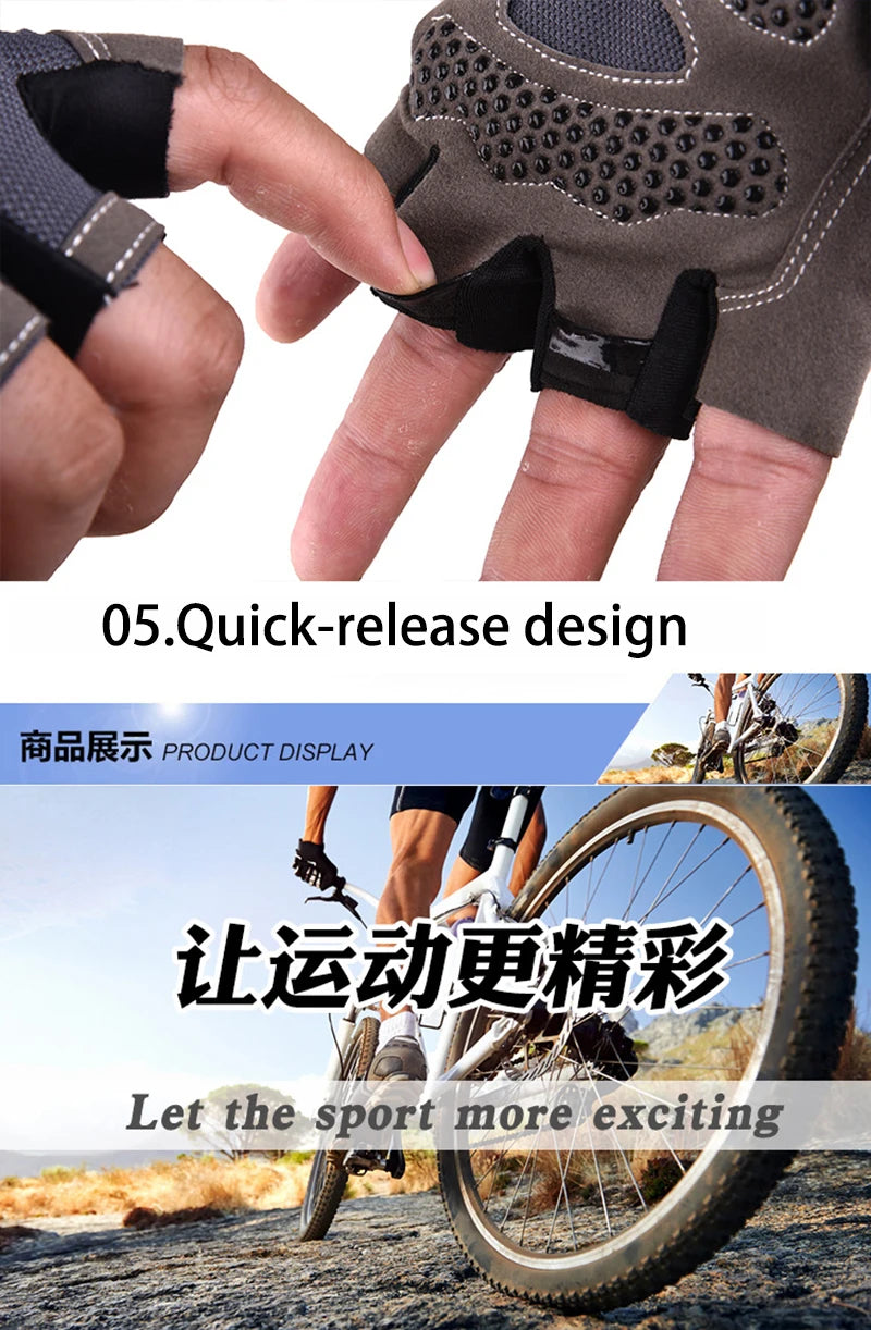 Gym Gloves Fitness Training Fingerless