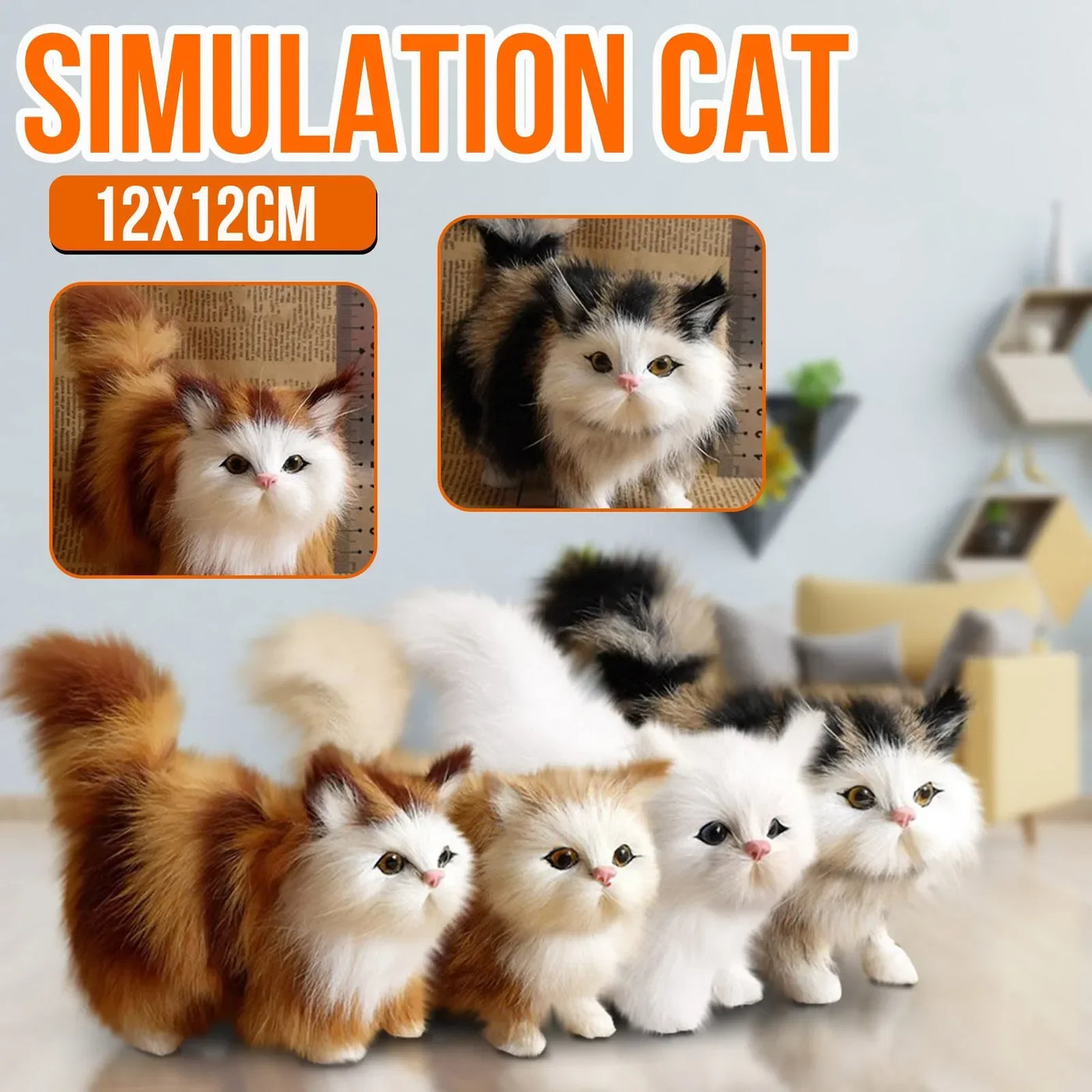 Realistic Simulation Cat Plush