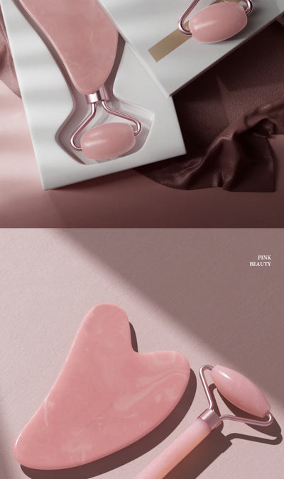 Gemstone Facial Roller & Gua Sha Set