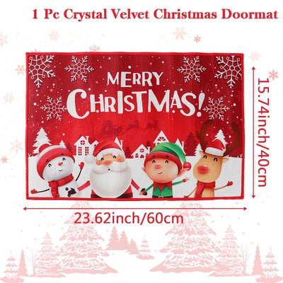 Merry Christmas Outdoor Carpet