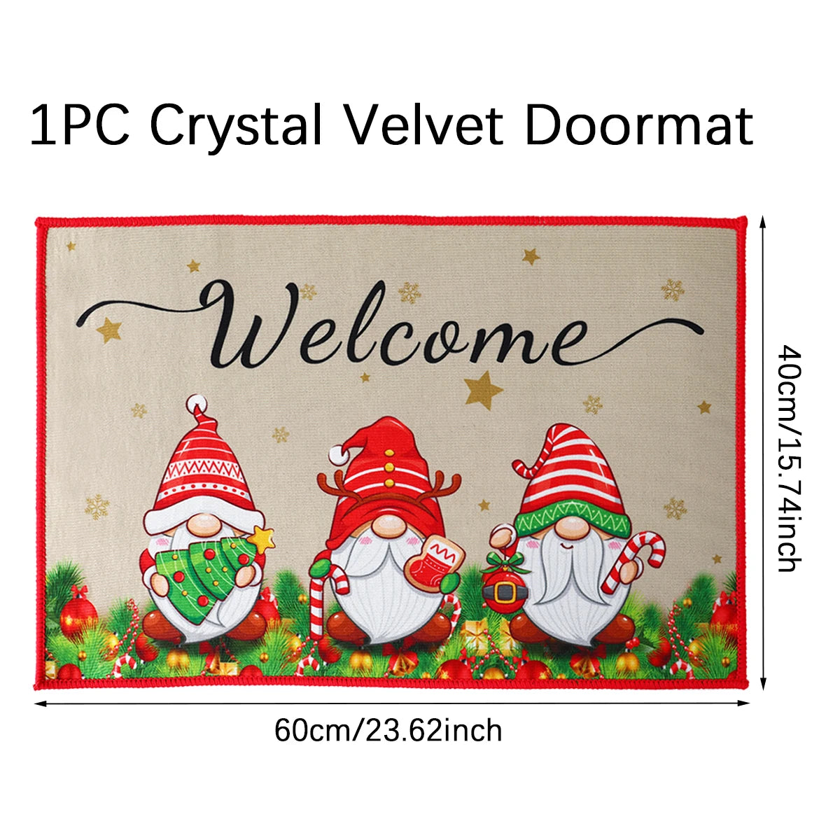 Merry Christmas Outdoor Carpet