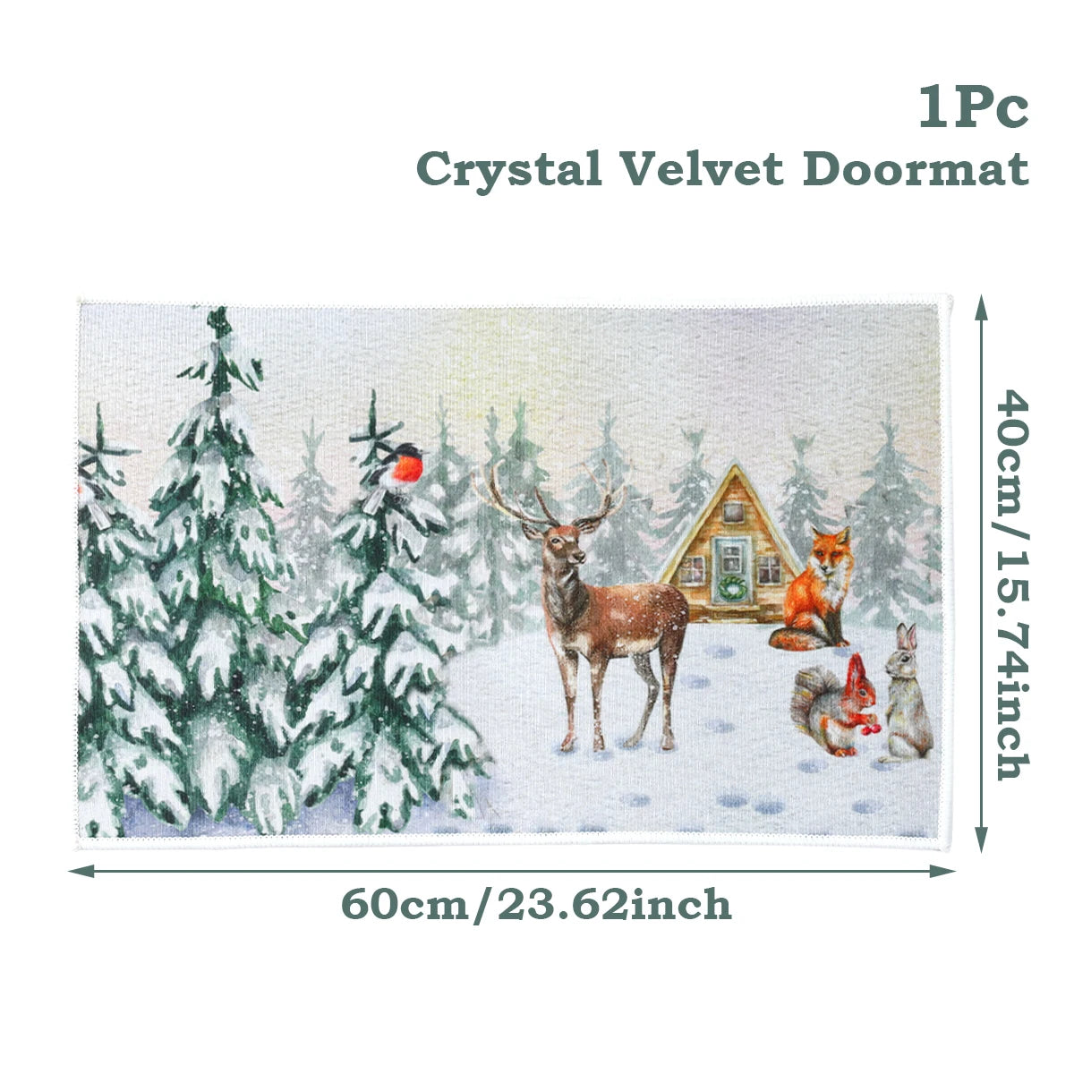 Merry Christmas Outdoor Carpet