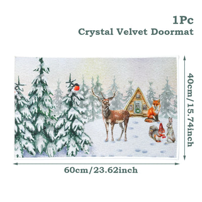 Merry Christmas Outdoor Carpet
