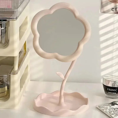 Cute Flower-Shaped Makeup Mirror
