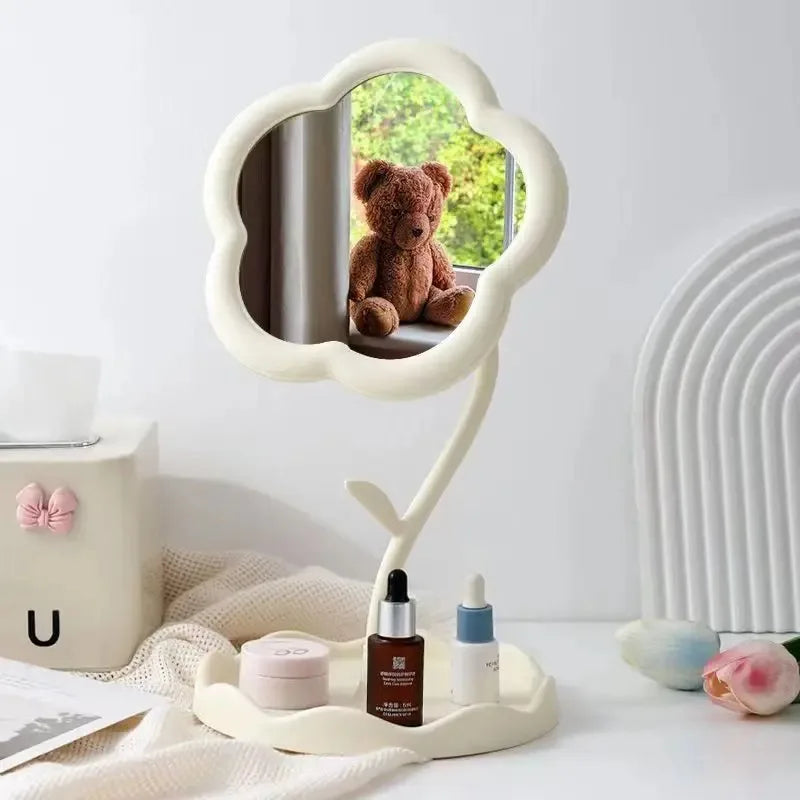Cute Flower-Shaped Makeup Mirror
